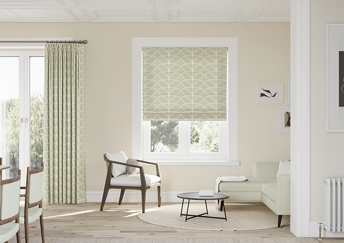 Orla Kiely Jumbo Linear Stem, Pebble - Roman Blind - Image 3